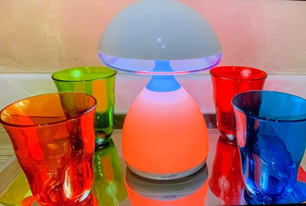 Lampe de chevet LED à capteur tactile Champignon à intensité variable RGB