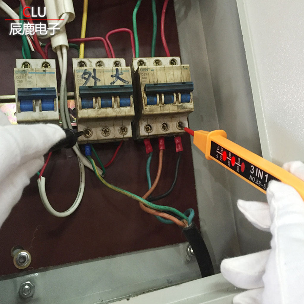 قلم اختبار جهد كهربائي 3 في 1 مع سلك - Stylo Testeur de Tension Électrique 3-en-1 avec Fil