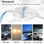 أضواء نهارية LED ومؤشر انعطاف للسيارة 60 سم (قطعتين) - Feux de Jour LED & Clignotants Voiture 60cm (2 Pièces)