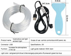شريط إضاءة LED ألياف بصرية RGB للسيارة 12V - Quickdz Shop - Bande Lumineuse LED Fibre Optique RGB 12V pour Intérieur Voiture - Quickdz Shop