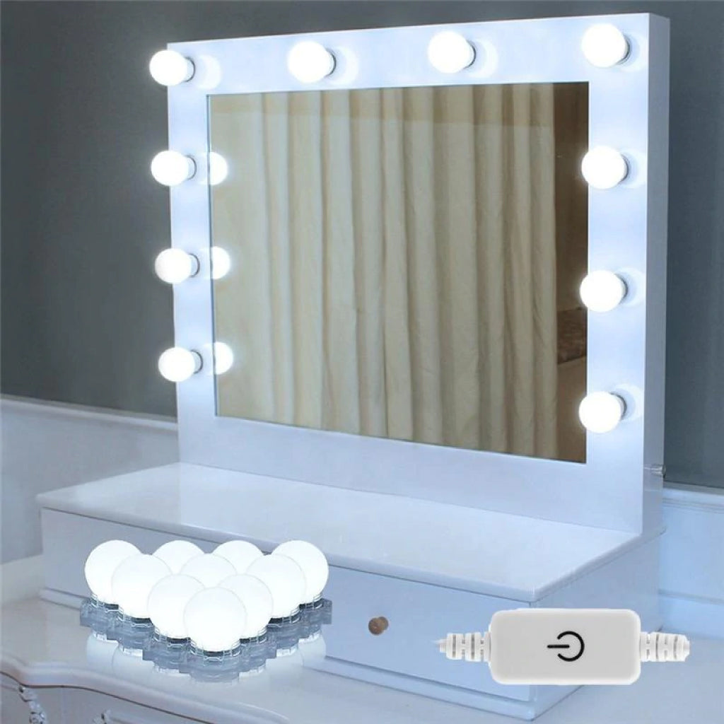مصابيح مرآة هوليوود LED Chende 10 قطع - Lampe Miroir Maquillage LED Hollywood Chende 10 Ampoules