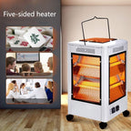 دفاية كهربائية وشواية 360° اقتصادية 2000W - 5 جوانب - Chauffage Électrique & Gril 360° Éco 2000W - 5 Façades