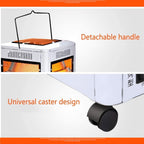 دفاية كهربائية وشواية 360° اقتصادية 2000W - 5 جوانب - Chauffage Électrique & Gril 360° Éco 2000W - 5 Façades