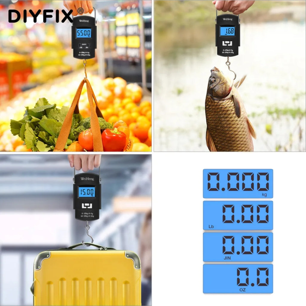 ميزان رقمي محمول 50 كجم شاشة LCD WH-A08 - Balance Numérique Portable LCD 50KG WH-A08