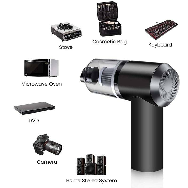 مكنسة كهربائية لاسلكية 2 في 1 للسيارة والمنزل 12V 120W - Aspirateur sans fil 2-en-1 Voiture & Maison 12V 120W