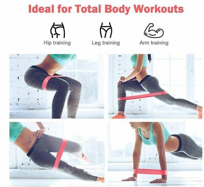 مجموعة 5 أحزمة مقاومة مرنة من اللاتكس للتمرين - Lot de 5 Bandes de Résistance Élastiques en Latex pour Entraînement