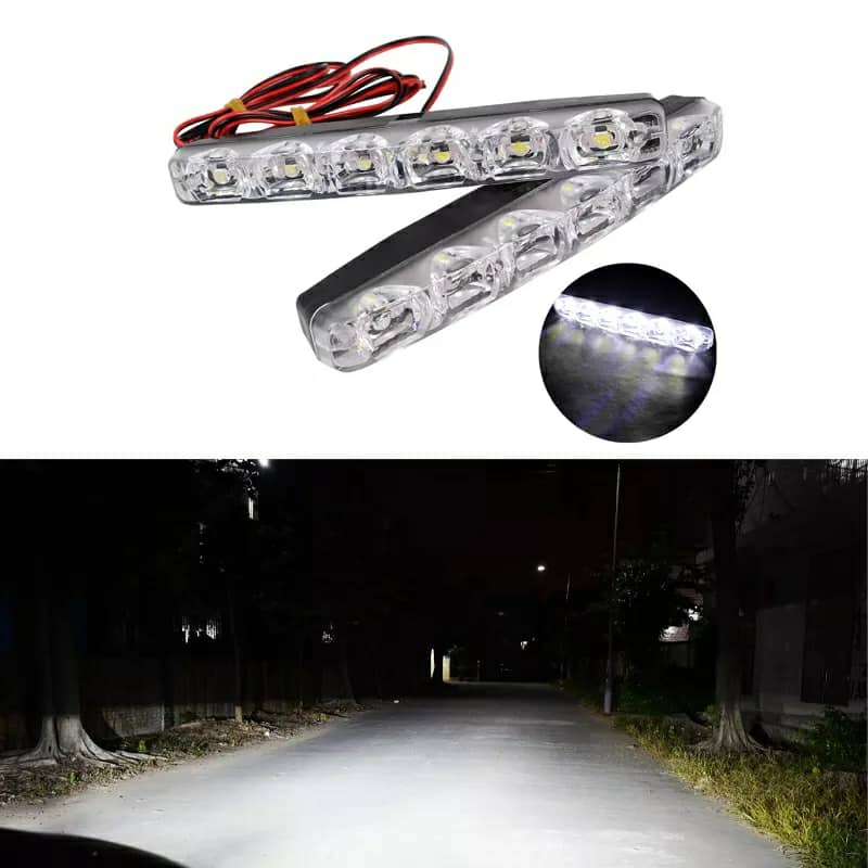 مصابيح LED نهارية للسيارة Quickdz Shop - 6 ليد، مقاومة للماء (زوج) - Feux de Jour LED Voiture Quickdz Shop - 6 LED, Étanche (Paire)