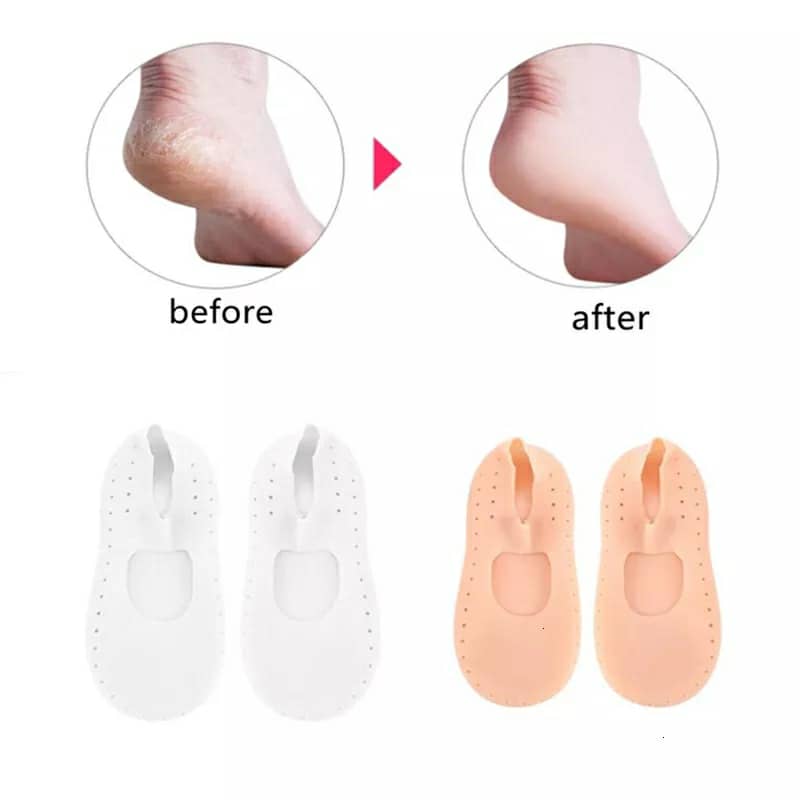 جوارب جل سيليكون مرطبة لحماية القدمين - Chaussettes Gel Hydratantes en Silicone pour Protection des Pieds
