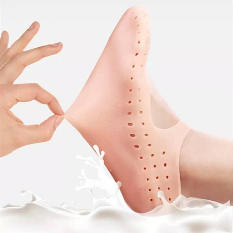 جوارب جل سيليكون مرطبة لحماية القدمين - Chaussettes Gel Hydratantes en Silicone pour Protection des Pieds