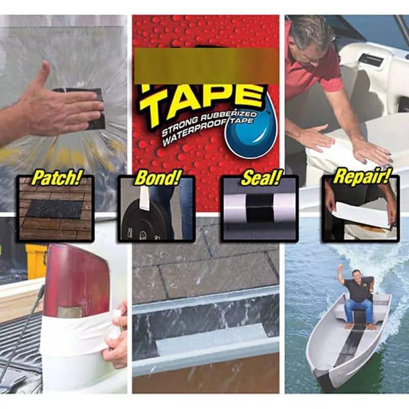 شريط لاصق مقاوم للماء شديد التحمل 1.52م Quickdz Shop - Ruban Adhésif Étanche Super Résistant 1.52m Quickdz Shop
