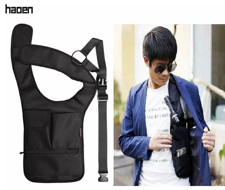 حقيبة كتف تحت الذراع ضد السرقة متعددة الجيوب بتصميم أنيق للسفر اليومي - Sacoche Sous-Bras Anti-Vol Multi-Poche Design Élégant pour Voyage Quotidien