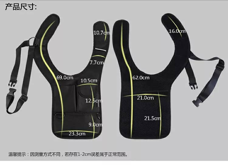 حقيبة كتف تحت الذراع ضد السرقة متعددة الجيوب بتصميم أنيق للسفر اليومي - Sacoche Sous-Bras Anti-Vol Multi-Poche Design Élégant pour Voyage Quotidien