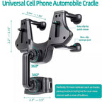 حامل هاتف للسيارة للمرآة 360 درجة قابل للتعديل - Support smartphone réglable 360° pour rétroviseur voiture