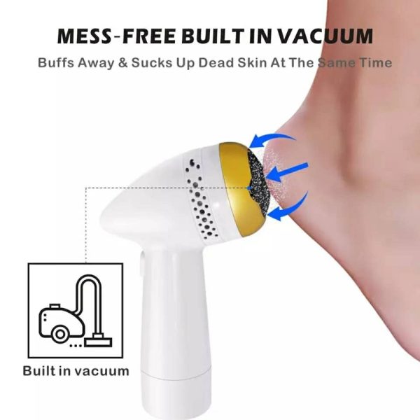 آلة إزالة الجلد الميت والكالو الكهربائية مع شفط USB - Machine Électrique Anti-Callosités et Peau Morte USB avec Aspiration