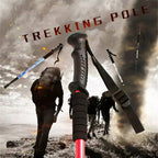 عصا مشي تلسكوبية Qiangsheng من سبائك الألومنيوم خفيفة الوزن ومضادة للانزلاق - Bâton de Randonnée Télescopique Qiangsheng en Alliage d'Aluminium Ultraléger Antidérapant