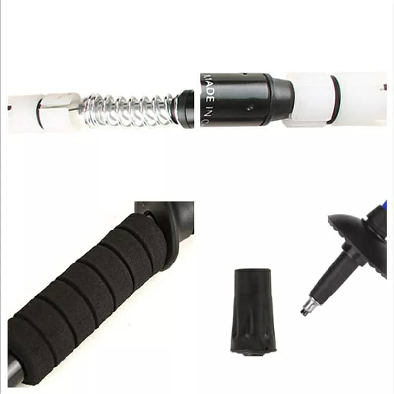 عصا مشي تلسكوبية Qiangsheng من سبائك الألومنيوم خفيفة الوزن ومضادة للانزلاق - Bâton de Randonnée Télescopique Qiangsheng en Alliage d'Aluminium Ultraléger Antidérapant