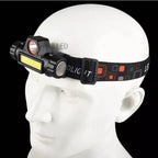 كشاف رأس LED قابل لإعادة الشحن USB مقاوم للماء - Lampe Frontale LED Rechargeable USB Étanche Portable