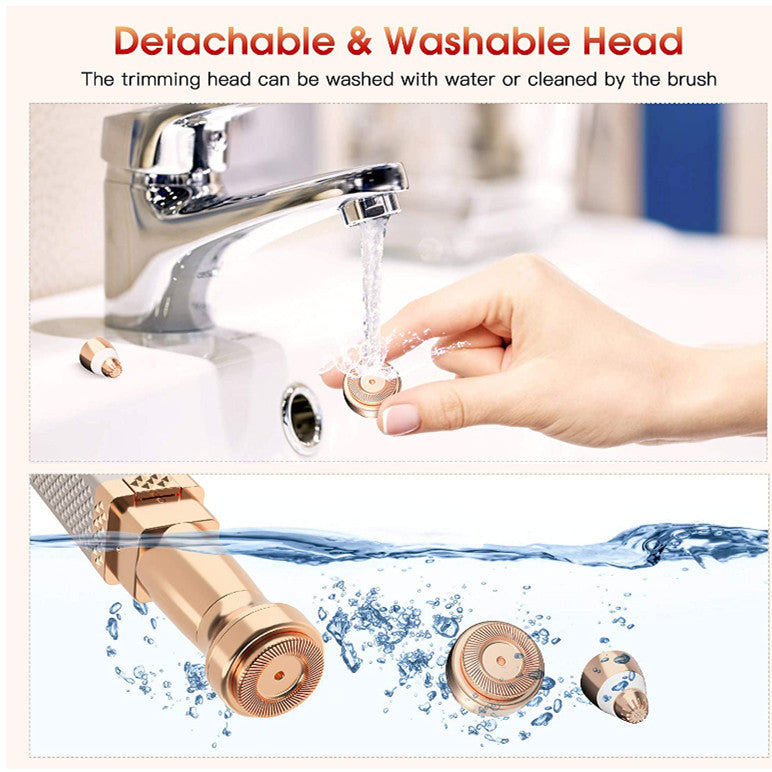 آلة إزالة شعر الوجه والحواجب 2 في 1 - Épilateur Facial & Sourcils 2-en-1