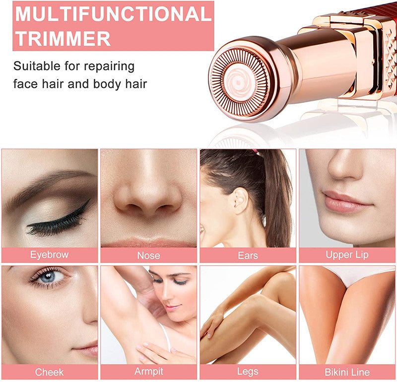 آلة إزالة شعر الوجه والحواجب 2 في 1 - Épilateur Facial & Sourcils 2-en-1