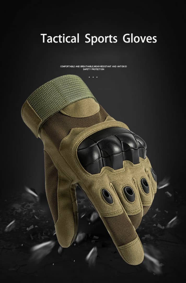 قفازات تكتيكية عسكرية للدراجات النارية كاملة الأصابع - Gants Tactiques Militaires Moto Doigt Complet