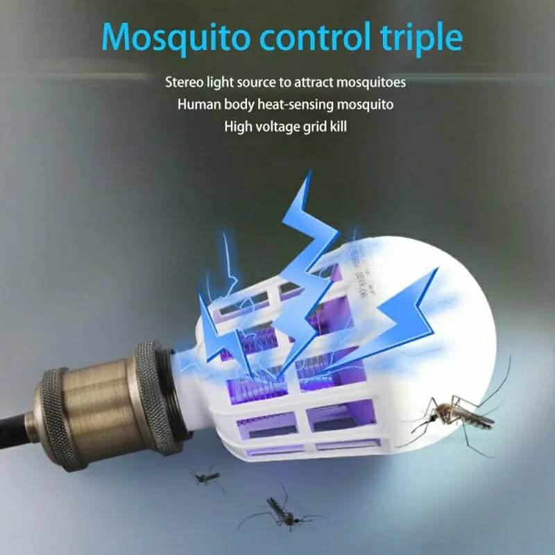 Ampoule LED Économique anti-moustiques 3 en 1 E27 AC220V