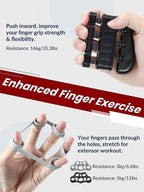 مجموعة تقوية قبضة اليد (5 قطع) - مدرب الساعد والأصابع - Kit de Renforcement Poignée Main (5 Pcs) - Entraîneur Avant-Bras & Doigts