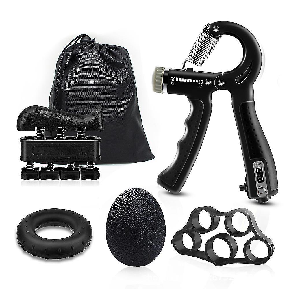 مجموعة تقوية قبضة اليد (5 قطع) - مدرب الساعد والأصابع - Kit de Renforcement Poignée Main (5 Pcs) - Entraîneur Avant-Bras & Doigts