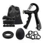 مجموعة تقوية قبضة اليد (5 قطع) - مدرب الساعد والأصابع - Kit de Renforcement Poignée Main (5 Pcs) - Entraîneur Avant-Bras & Doigts