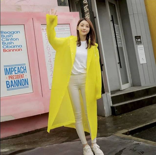 Manteau imperméable à capuche transparent, léger et réfléchissant,