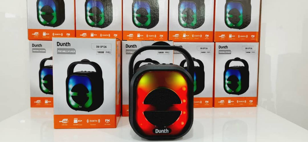 Ampli haut parleur sans fil à batterie rechargable, enceint bluetooth 1800W DUNTH DU-SP126