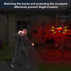 Répulsif pour animeux Capteur de mouvement à énergie solaire, alarme sonore et lumineuse 6 LED - مستشعر حركة يعمل بالطاقة الشمسية لطارد الحيوانات