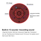 Répulsif pour animeux Capteur de mouvement à énergie solaire, alarme sonore et lumineuse 6 LED - مستشعر حركة يعمل بالطاقة الشمسية لطارد الحيوانات