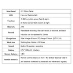 Répulsif pour animeux Capteur de mouvement à énergie solaire, alarme sonore et lumineuse 6 LED - مستشعر حركة يعمل بالطاقة الشمسية لطارد الحيوانات