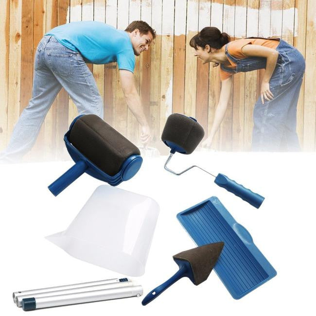 Quickdz Shop | طقم رول دهان حائط 7 قطع احترافي متعدد الوظائف - Quickdz Shop | Kit Rouleau Peinture Murale 7 Pièces Professionnel Multifonctionnel