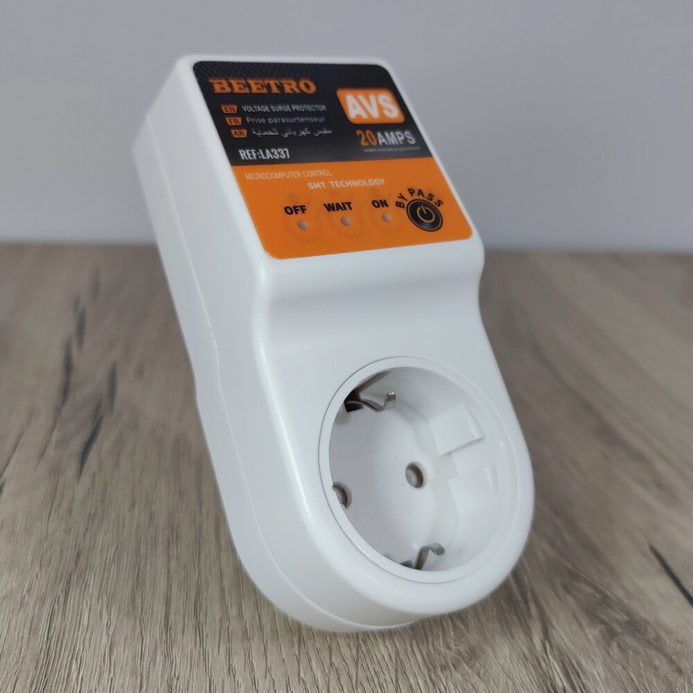 مقبس حماية من تقلبات التيار الكهربائي 20 أمبير Beetro LA337 - Prise de Protection Contre les Fluctuations de Courant 20A Beetro LA337