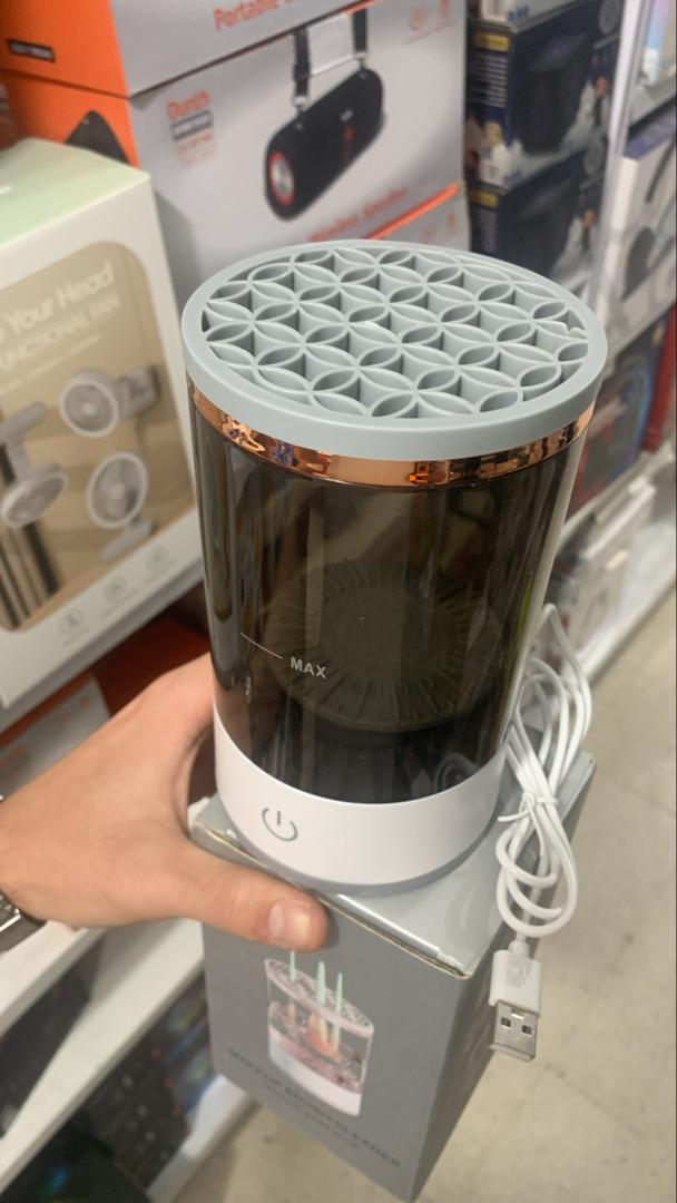 Machine de nettoyage de pinceaux maquillage électrique portable 3en1 - منظف ​​ومجفف فرش المكياج الأوتوماتيكي