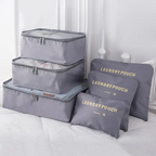 طقم 6 قطع حقائب تنظيم وتخزين السفر أوكسفورد - Ensemble 6 Sacs de Rangement Voyage Cube Organisateur Oxford