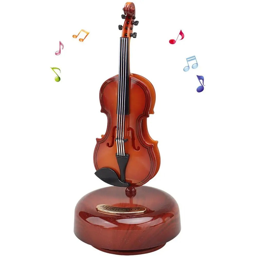 كمان صغير صندوق موسيقى ديكور - Mini Violon Boîte à Musique Décorative Rétro