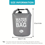 حقيبة مقاوم للماء 5 لتر - Sac Étanche 5L - PVC Sportif