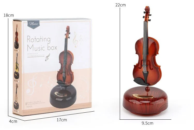 كمان صغير صندوق موسيقى ديكور - Mini Violon Boîte à Musique Décorative Rétro