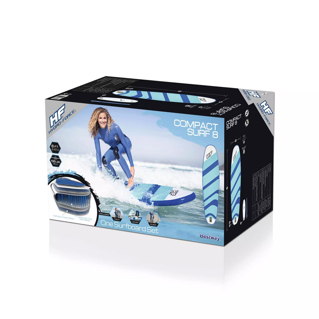 لوح ركوب الأمواج قابل للنفخ Bestway Hydro-Force 65336 مع مضخة يدوية - Planche De Surf Gonflable Bestway Hydro-Force 65336 Avec Pompe À Main