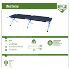 سرير تخييم قابل للطي Bestway Pavillo 68065 - 190x64x42 سم، إطار فولاذي، 110 كغ - Lit de Camping Pliant Bestway Pavillo 68065 - 190x64x42cm, Cadre Acier, 110kg