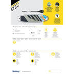 لوح تجديف قابل للنفخ Hydro-Force White Cap Bestway 65342 مع مضخة وحقيبة ظهر - Paddle Gonflable Hydro-Force White Cap Bestway 65342 avec Pompe et Sac à Dos