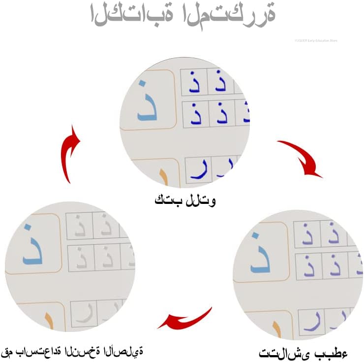 طقم 4 كتب ماجيك Quickdz Shop لتعليم الأطفال: الحروف، الأرقام، الرياضيات، الرسم - Kit 4 Livres Magiques Quickdz Shop pour Enfants: Apprentissage Lettres, Chiffres, Maths, Dessin