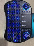 لوحة مفاتيح لاسلكية مع لوحة لمس، إضاءة خلفية ثلاثية الألوان، تحكم USB متعدد الوسائط - Clavier Sans Fil avec Pavé Tactile, Rétroéclairage Tricolore, Contrôle Multimédia USB