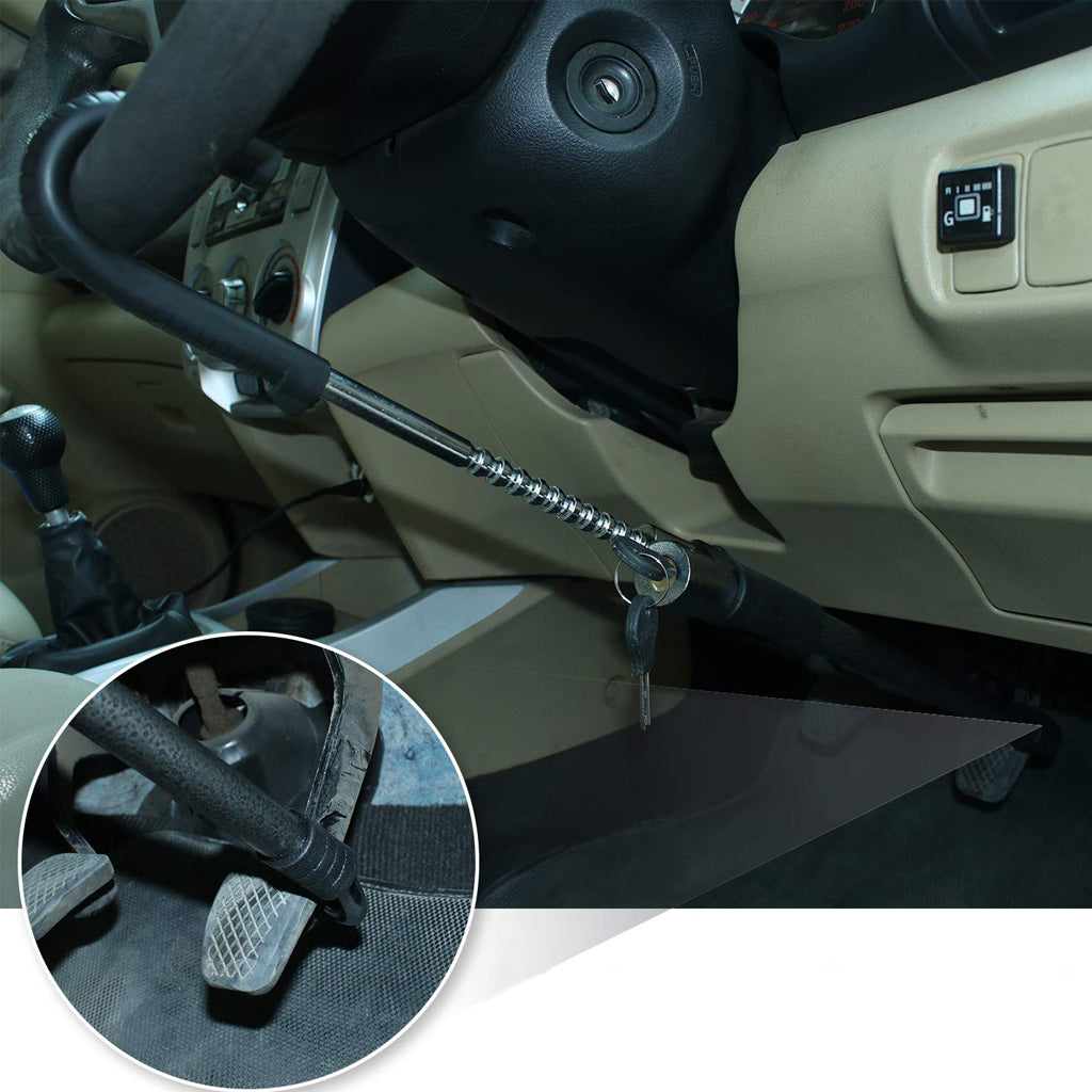 قفل مقود سيارة فولاذي CQ-6084 | حماية Quickdz Shop - Serrure Antivol Volant Voiture CQ-6084 | Acier Renforcé Quickdz Shop