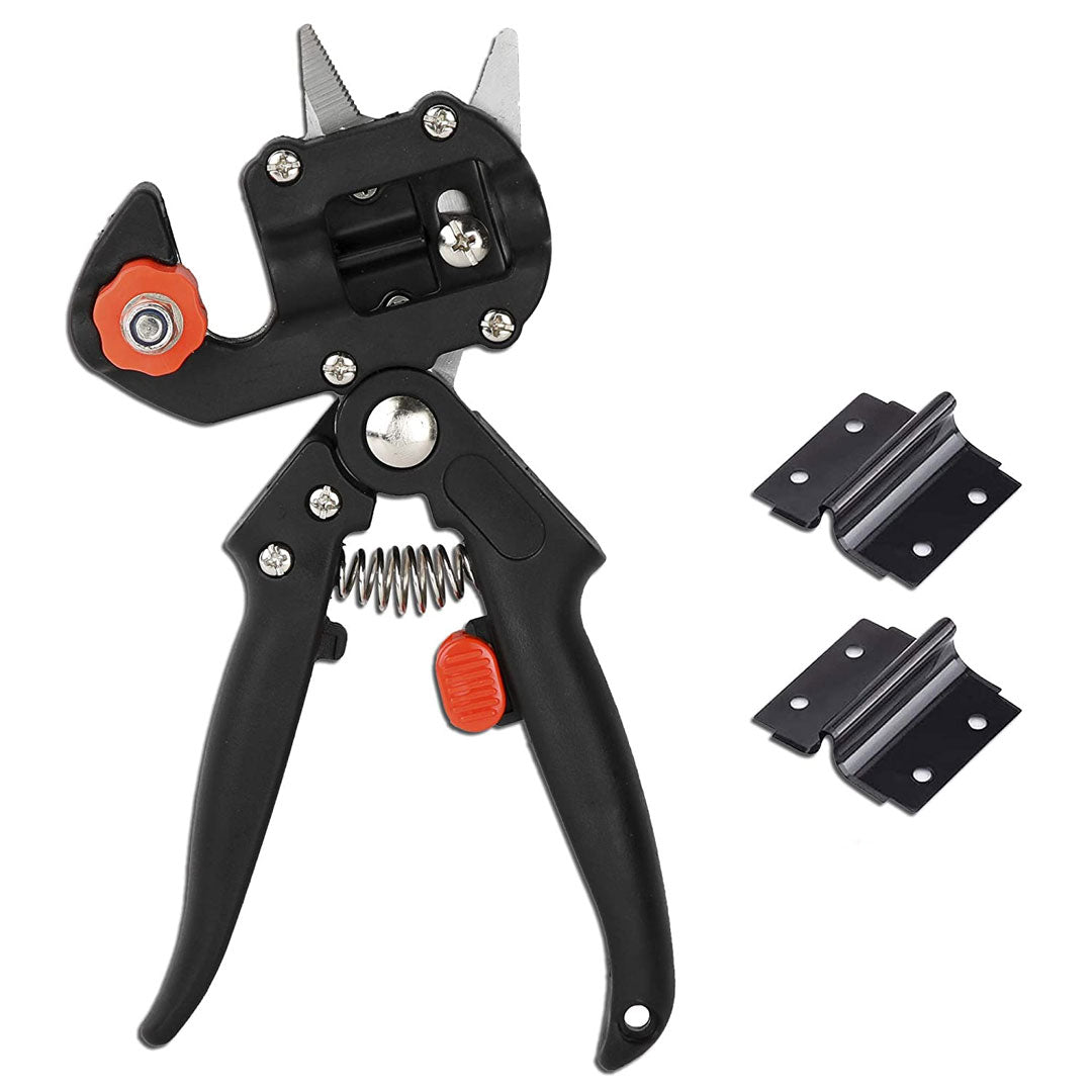 مقص تطعيم أشجار احترافي بشفرتين | فولاذ كربوني - Ciseau de Greffage Professionnel Quickdz Shop | Lames Acier Carbone