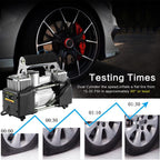 Compresseur automobile à double piston, 70 L/min, tuyau de 3 mètres, 12 V