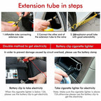 Compresseur automobile à double piston, 70 L/min, tuyau de 3 mètres, 12 V