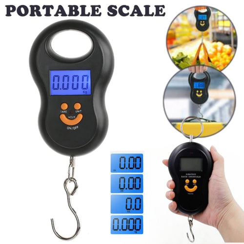 Balance a Crochet Pour Baguages et pèche 50Kg Ecran Numérique